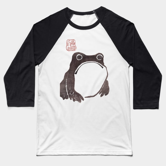 Grumpy Frog - Matsumoto Hoji Baseball T-Shirt by nphindenberg